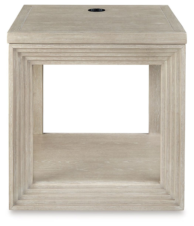 Marxhart - Bisque - Square End Table