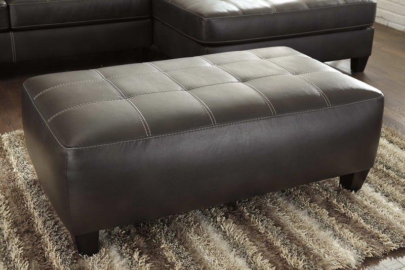 Nokomis - Charcoal - Oversized Accent Ottoman