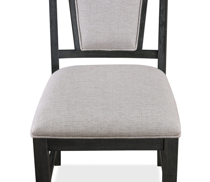 Stevens - Side Chair (Set of 2) - Charcoal & Gray