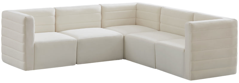 Quincy - Modular Sectional 5 Piece - Cream