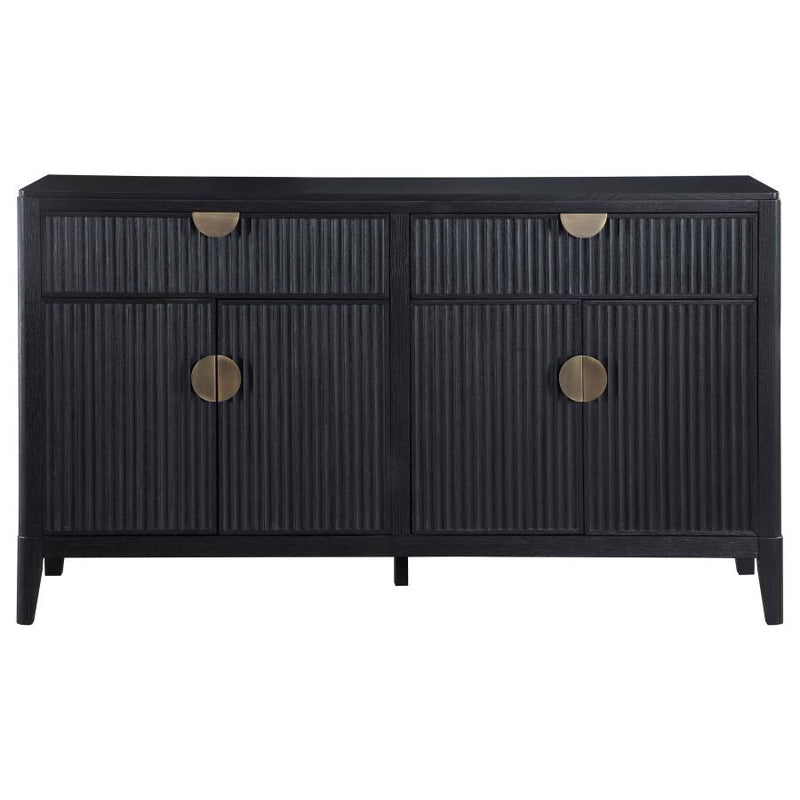 Brookmead - 2-Drawer Sideboard Buffet With Storage Cabinet - Black