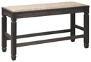 Tyler Creek - DBL Counter UPH Bench  - Antique Black