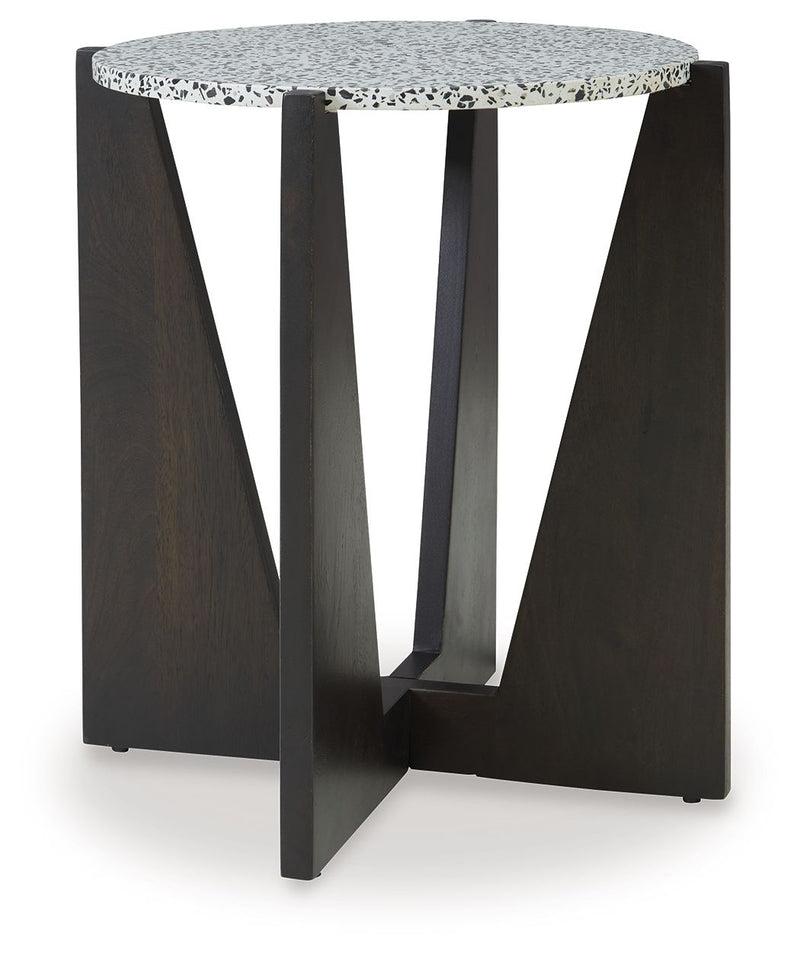 Tellrich - Black / White - Accent Table