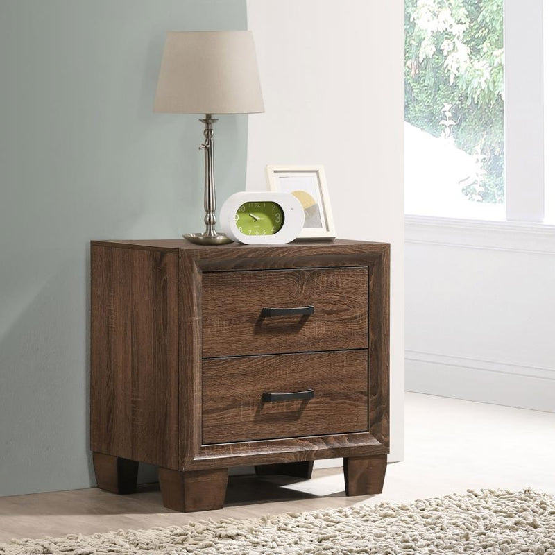 Brandon - 2-Drawer Nightstand - Medium Warm Brown