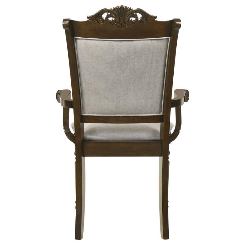Willowbrook - Upholstered Dining Arm Chair (Set of 2) - Gray And Chestnut