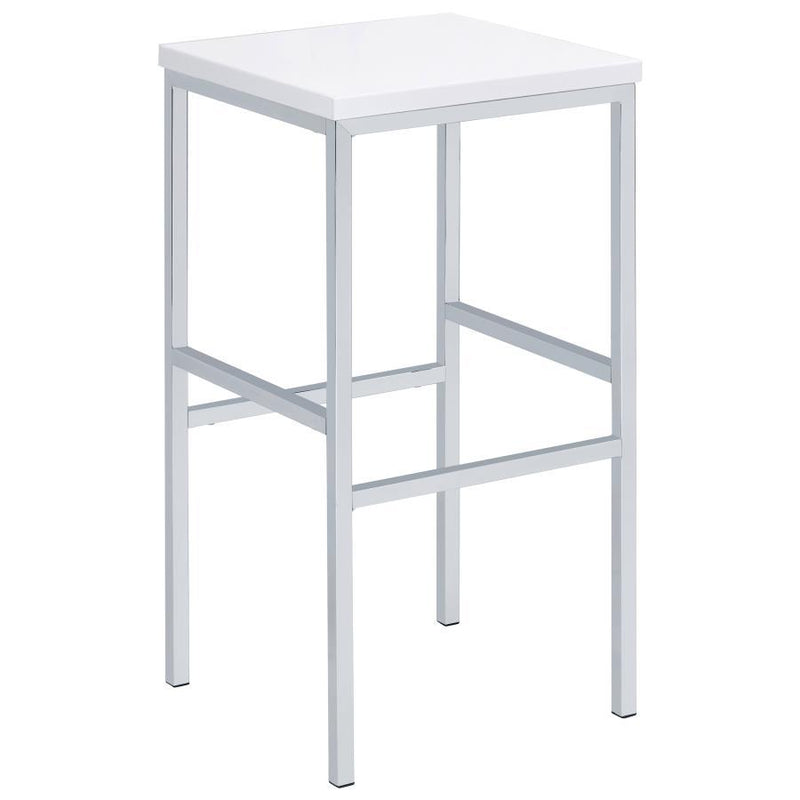 Natividad - 5 Piece Pub Height Bar Table Set - White High Gloss