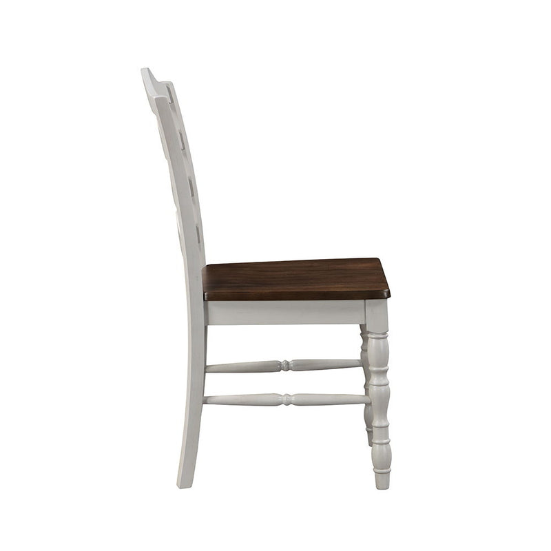 Bettina - Dining Set (5 Piece) - Antique White & Weathered Oak