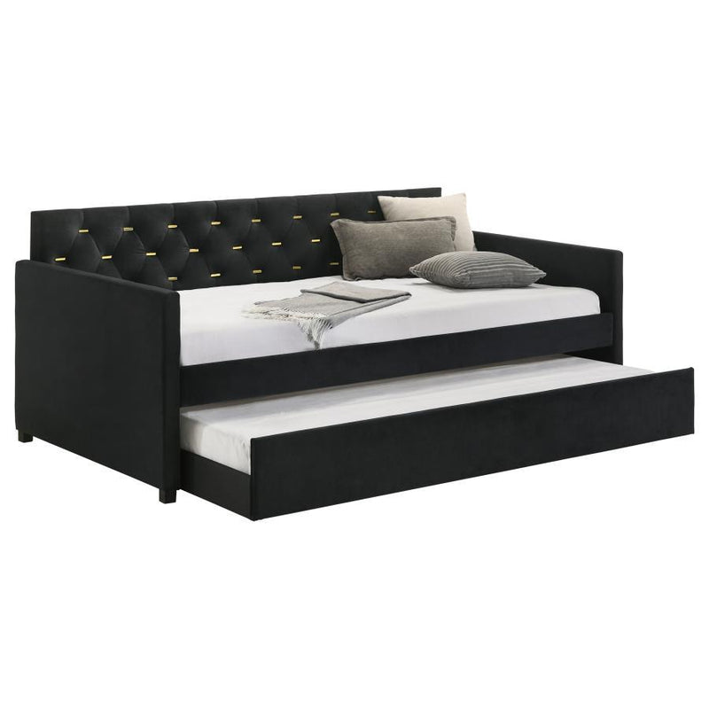 Kendall - Upholstered Tufted Twin Daybed - Black