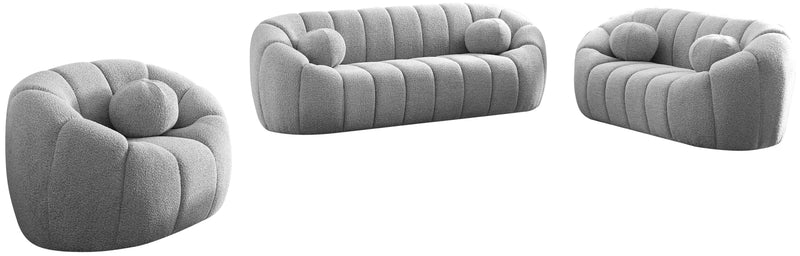 Elijah - Boucle Fabric Loveseat