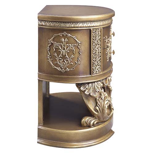 Constantine - Nightstand - Brown & Gold Finish