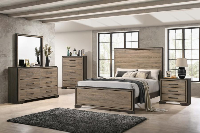 Baker - 5-Drawer Chest - Brown And Light Taupe
