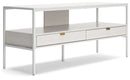 Deznee - Large TV Stand - White